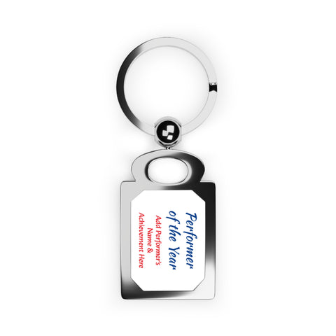 Performer of the Year Keyring Personalized