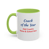 Coach of the Year Coffee Mug Personalized
