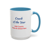 Coach of the Year Coffee Mug Personalized