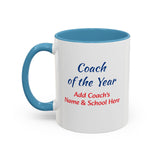 Coach of the Year Coffee Mug Personalized