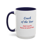 Coach of the Year Coffee Mug Personalized