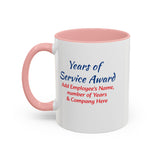 Years of Service Award Coffee Mug Personalized