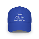 Coach of the Year Cap Personalized