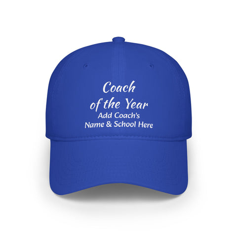 Coach of the Year Cap Personalized