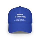 Athlete of the Month Cap Personalized