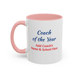 Coach of the Year Coffee Mug Personalized