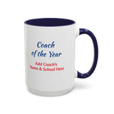 Coach of the Year Coffee Mug Personalized