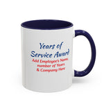 Years of Service Award Coffee Mug Personalized