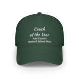 Coach of the Year Cap Personalized