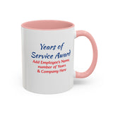 Years of Service Award Coffee Mug Personalized