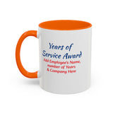 Years of Service Award Coffee Mug Personalized
