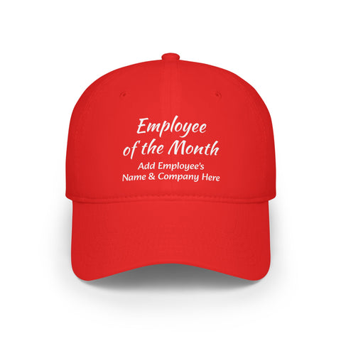Employee of the Month Cap Personalized