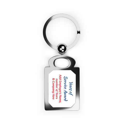 Years of Service Keyring Personalized