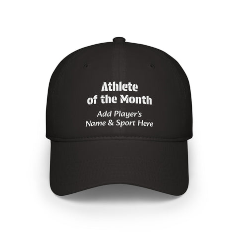 Athlete of the Month Cap Personalized