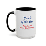 Coach of the Year Coffee Mug Personalized
