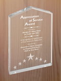 Star Point Acrylic - General Service Award