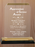 Clipped Corner Acrylic - General Service Award
