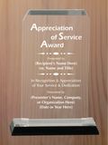 Clipped Corner Acrylic - General Service Award
