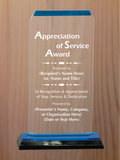 Clipped Corner Acrylic - General Service Award