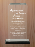 Clipped Corner Acrylic - General Service Award