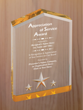 Star Point Acrylic - Board Member Service Award