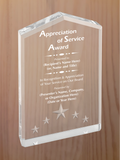 Star Point Acrylic - Board Member Service Award