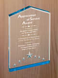 Star Point Acrylic - Board Member Service Award