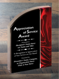 Velvet Wave Acrylic - Board Member Service Award