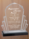 Faceted Fan Acrylic - Board Member Service Award