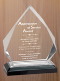 Diamond Acrylic - Board Member Service Award