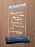 Frosted Top Acrylic - Board Member Service Award