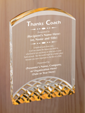 Horizon Acrylic - Coach Appreciation Award