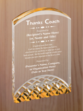Horizon Acrylic - Coach Appreciation Award