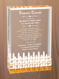 Mirage Acrylic - Coach Appreciation Award