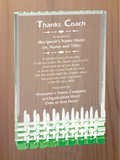Mirage Acrylic - Coach Appreciation Award