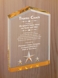 Star Point Acrylic - Coach Appreciation Award