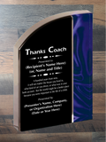 Velvet Wave Acrylic - Coach Appreciation Award