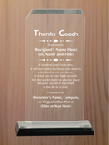 Clipped Corner Acrylic - Coach Appreciation Award