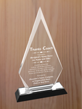 Arrow Point Acrylic - Coach Appreciation Award