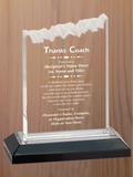 Frosted Top Acrylic - Coach Appreciation Award