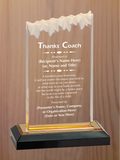 Frosted Top Acrylic - Coach Appreciation Award