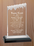 Frosted Top Acrylic - Coach Appreciation Award