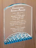 Horizon Acrylic - Community Service Award