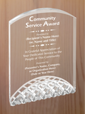 Horizon Acrylic - Community Service Award