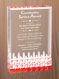 Mirage Acrylic - Community Service Award