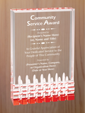 Mirage Acrylic - Community Service Award