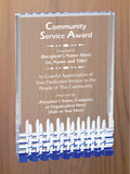 Mirage Acrylic - Community Service Award