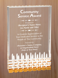 Mirage Acrylic - Community Service Award