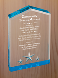 Star Point Acrylic - Community Service Award