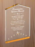 Star Point Acrylic - Community Service Award